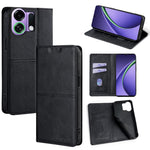 Custodia per telefono in pelle magnetica con trama di mucca, For OPPO F31 5G, For OPPO Find X9 Pro 5G, For OPPO K13 Turbo Pro 5G, For OPPO Reno14 F 5G