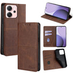 Custodia per telefono in pelle magnetica con trama di mucca, For OPPO F31 5G, For OPPO Find X9 Pro 5G, For OPPO K13 Turbo Pro 5G, For OPPO Reno14 F 5G