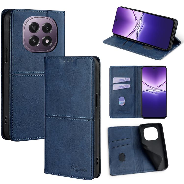 Custodia per telefono in pelle magnetica con trama di mucca, For OPPO Find X8 Ultra 5G, For OPPO F29 5G Global, For OPPO A5 Pro 5G Global, For OPPO A3 5G India