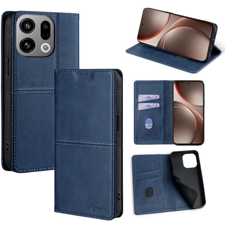 Custodia per telefono in pelle magnetica con trama di mucca, For OPPO Find X9s Pro 5G, For OPPO Find X9 Ultra 5G, For OPPO A6s 4G, For OPPO Find X9 5G