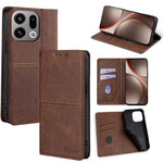 Custodia per telefono in pelle magnetica con trama di mucca, For OPPO Find X9s Pro 5G, For OPPO Find X9 Ultra 5G, For OPPO A6s 4G, For OPPO Find X9 5G