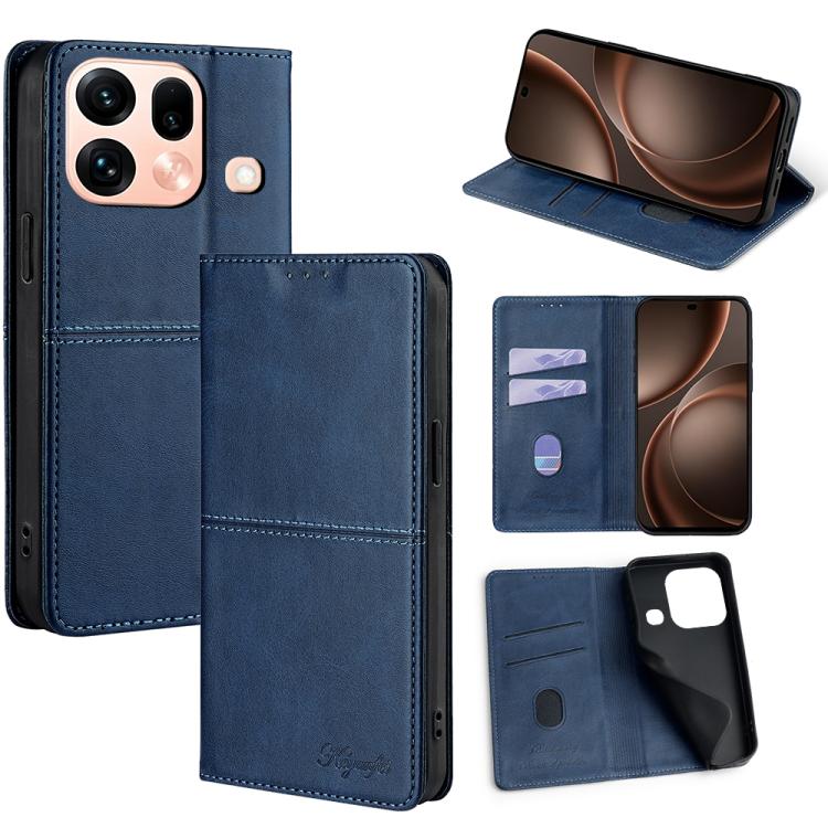 Custodia per telefono in pelle magnetica con trama di mucca, For OPPO Find X9s Pro 5G, For OPPO Find X9 Ultra 5G, For OPPO A6s 4G, For OPPO Find X9 5G