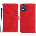 Custodia per telefono in pelle goffrata con cuciture, For Moto G53 5G / G23 / G13 4G, For Motorola Moto E13 4G, For Motorola Moto G73 5G, For Motorola Moto G 5G 2023