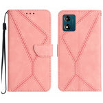 Custodia per telefono in pelle goffrata con cuciture, For Moto G53 5G / G23 / G13 4G, For Motorola Moto E13 4G, For Motorola Moto G73 5G, For Motorola Moto G 5G 2023