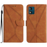 Custodia per telefono in pelle goffrata con cuciture, For Moto G53 5G / G23 / G13 4G, For Motorola Moto E13 4G, For Motorola Moto G73 5G, For Motorola Moto G 5G 2023