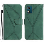 Custodia per telefono in pelle goffrata con cuciture, For Moto G53 5G / G23 / G13 4G, For Motorola Moto E13 4G, For Motorola Moto G73 5G, For Motorola Moto G 5G 2023