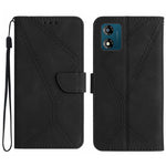 Custodia per telefono in pelle goffrata con cuciture, For Moto G53 5G / G23 / G13 4G, For Motorola Moto E13 4G, For Motorola Moto G73 5G, For Motorola Moto G 5G 2023