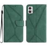 Custodia per telefono in pelle goffrata con cuciture, For Motorola Moto G Play 2023, For Motorola Moto G72 4G, For Motorola Moto E22 / E22i 4G, For Motorola Moto E22S / G22 4G