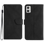 Custodia per telefono in pelle goffrata con cuciture, For Motorola Moto G Play 2023, For Motorola Moto G72 4G, For Motorola Moto E22 / E22i 4G, For Motorola Moto E22S / G22 4G