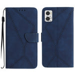 Custodia per telefono in pelle goffrata con cuciture, For Motorola Moto G Play 2023, For Motorola Moto G72 4G, For Motorola Moto E22 / E22i 4G, For Motorola Moto E22S / G22 4G