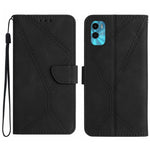 Custodia per telefono in pelle goffrata con cuciture, For Motorola Moto G Play 2023, For Motorola Moto G72 4G, For Motorola Moto E22 / E22i 4G, For Motorola Moto E22S / G22 4G