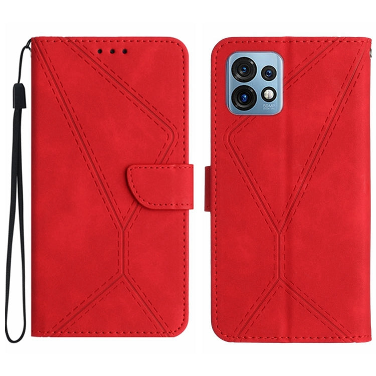 Custodia per telefono in pelle goffrata con cuciture, For Motorola Edge 40, For Motorola Moto G Power 2023, For Motorola Moto G Stylus 5G 2023, For Motorola Edge 40 Pro 5G