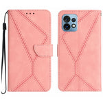 Custodia per telefono in pelle goffrata con cuciture, For Motorola Edge 40, For Motorola Moto G Power 2023, For Motorola Moto G Stylus 5G 2023, For Motorola Edge 40 Pro 5G