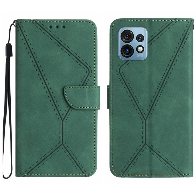 Custodia per telefono in pelle goffrata con cuciture, For Motorola Edge 40, For Motorola Moto G Power 2023, For Motorola Moto G Stylus 5G 2023, For Motorola Edge 40 Pro 5G