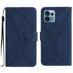 Custodia per telefono in pelle goffrata con cuciture, For Motorola Edge 40, For Motorola Moto G Power 2023, For Motorola Moto G Stylus 5G 2023, For Motorola Edge 40 Pro 5G