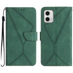 Custodia per telefono in pelle goffrata con cuciture, For Moto G53 5G / G23 / G13 4G, For Motorola Moto E13 4G, For Motorola Moto G73 5G, For Motorola Moto G 5G 2023