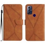 Custodia per telefono in pelle goffrata con cuciture, For Motorola Moto G Play 2023, For Motorola Moto G72 4G, For Motorola Moto E22 / E22i 4G, For Motorola Moto E22S / G22 4G