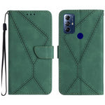 Custodia per telefono in pelle goffrata con cuciture, For Motorola Moto G Play 2023, For Motorola Moto G72 4G, For Motorola Moto E22 / E22i 4G, For Motorola Moto E22S / G22 4G