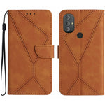 Custodia per telefono in pelle goffrata con cuciture, For Motorola Moto G52J, For Motorola Moto G Stylus 5G 2022, For Motorola Moto G Stylus 4G 2022, For Motorola Moto G Power 2022