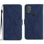 Custodia per telefono in pelle goffrata con cuciture, For Motorola Moto G52J, For Motorola Moto G Stylus 5G 2022, For Motorola Moto G Stylus 4G 2022, For Motorola Moto G Power 2022