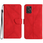 Custodia per telefono in pelle goffrata con cuciture, For Motorola Edge 40, For Motorola Moto G Power 2023, For Motorola Moto G Stylus 5G 2023, For Motorola Edge 40 Pro 5G