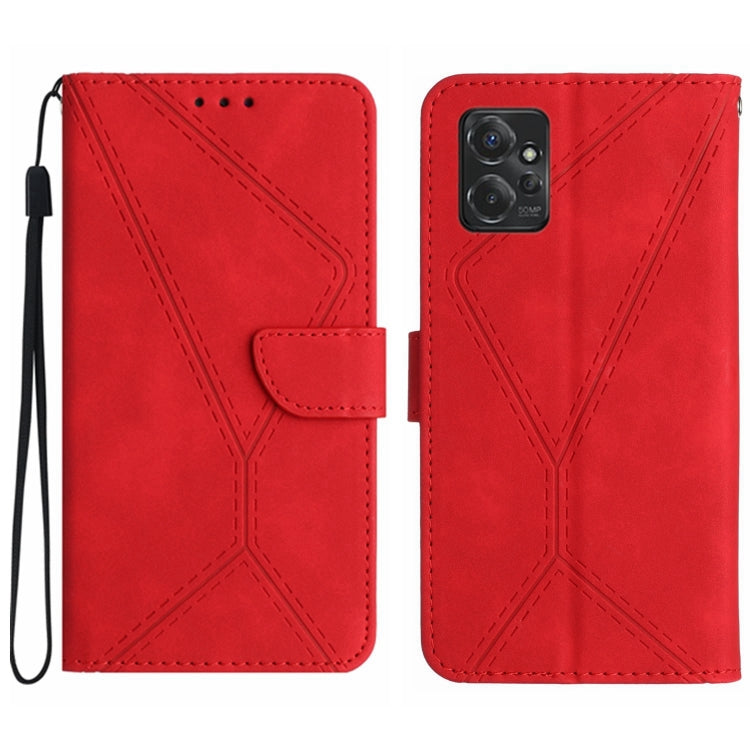 Custodia per telefono in pelle goffrata con cuciture, For Motorola Edge 40, For Motorola Moto G Power 2023, For Motorola Moto G Stylus 5G 2023, For Motorola Edge 40 Pro 5G