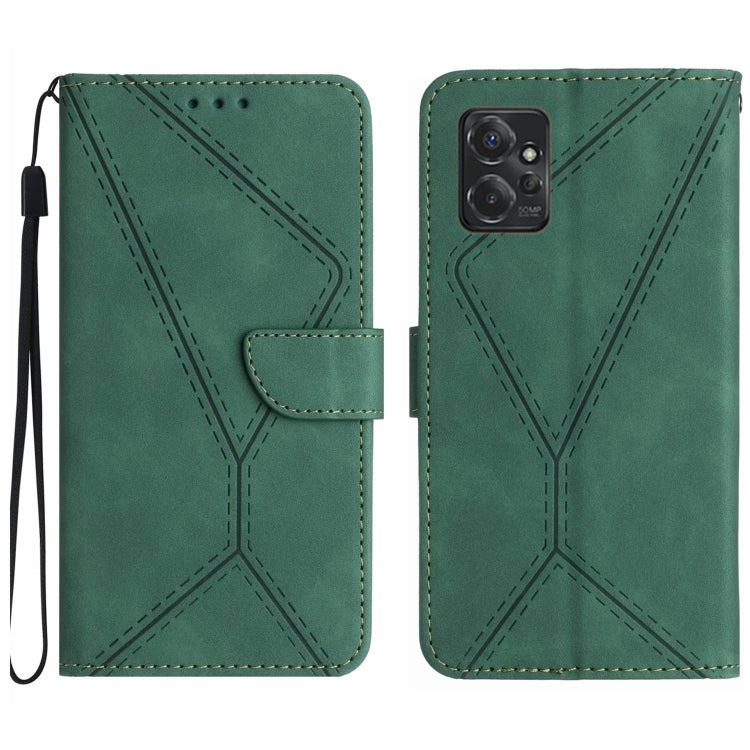 Custodia per telefono in pelle goffrata con cuciture, For Motorola Edge 40, For Motorola Moto G Power 2023, For Motorola Moto G Stylus 5G 2023, For Motorola Edge 40 Pro 5G