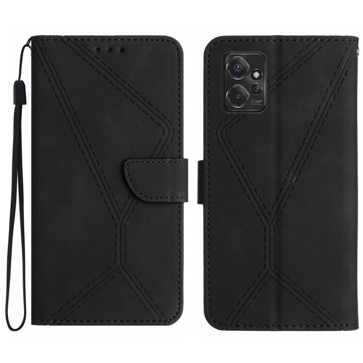 Custodia per telefono in pelle goffrata con cuciture, For Motorola Edge 40, For Motorola Moto G Power 2023, For Motorola Moto G Stylus 5G 2023, For Motorola Edge 40 Pro 5G