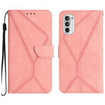 Custodia per telefono in pelle goffrata con cuciture, For Motorola Moto G52J, For Motorola Moto G Stylus 5G 2022, For Motorola Moto G Stylus 4G 2022, For Motorola Moto G Power 2022