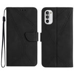 Custodia per telefono in pelle goffrata con cuciture, For Motorola Moto G52J, For Motorola Moto G Stylus 5G 2022, For Motorola Moto G Stylus 4G 2022, For Motorola Moto G Power 2022