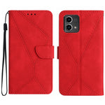 Custodia per telefono in pelle goffrata con cuciture, For Motorola Edge 40, For Motorola Moto G Power 2023, For Motorola Moto G Stylus 5G 2023, For Motorola Edge 40 Pro 5G