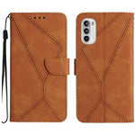 Custodia per telefono in pelle goffrata con cuciture, For Motorola Moto G52J, For Motorola Moto G Stylus 5G 2022, For Motorola Moto G Stylus 4G 2022, For Motorola Moto G Power 2022
