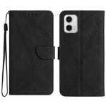 Custodia per telefono in pelle goffrata con cuciture, For Moto G53 5G / G23 / G13 4G, For Motorola Moto E13 4G, For Motorola Moto G73 5G, For Motorola Moto G 5G 2023