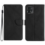 Custodia per telefono in pelle goffrata con cuciture, For Motorola Moto G Play 2023, For Motorola Moto G72 4G, For Motorola Moto E22 / E22i 4G, For Motorola Moto E22S / G22 4G
