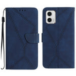 Custodia per telefono in pelle goffrata con cuciture, For Moto G53 5G / G23 / G13 4G, For Motorola Moto E13 4G, For Motorola Moto G73 5G, For Motorola Moto G 5G 2023