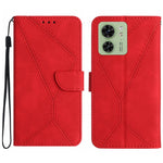 Custodia per telefono in pelle goffrata con cuciture, For Motorola Edge 40, For Motorola Moto G Power 2023, For Motorola Moto G Stylus 5G 2023, For Motorola Edge 40 Pro 5G