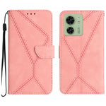 Custodia per telefono in pelle goffrata con cuciture, For Motorola Edge 40, For Motorola Moto G Power 2023, For Motorola Moto G Stylus 5G 2023, For Motorola Edge 40 Pro 5G