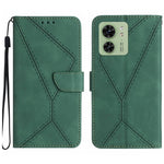 Custodia per telefono in pelle goffrata con cuciture, For Motorola Edge 40, For Motorola Moto G Power 2023, For Motorola Moto G Stylus 5G 2023, For Motorola Edge 40 Pro 5G