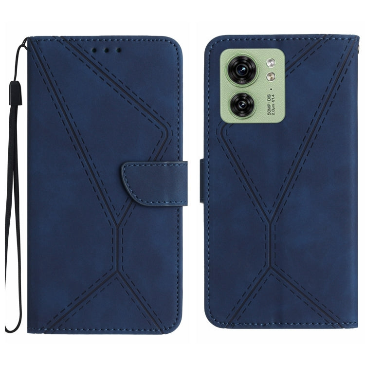 Custodia per telefono in pelle goffrata con cuciture, For Motorola Edge 40, For Motorola Moto G Power 2023, For Motorola Moto G Stylus 5G 2023, For Motorola Edge 40 Pro 5G