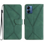 Custodia per telefono in pelle goffrata con cuciture, For Motorola Moto G84, For Motorola Moto G54, For Motorola Edge 40 Neo, For Motorola Moto G14