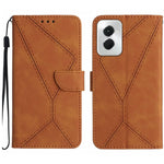Custodia per telefono in pelle goffrata con cuciture, For Motorola Moto G34 5G, For Motorola Moto G Play 4G 2024, For Motorola Moto G Play 5G 2024, For Motorola Moto G Power 5G 2024