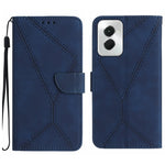 Custodia per telefono in pelle goffrata con cuciture, For Motorola Moto G34 5G, For Motorola Moto G Play 4G 2024, For Motorola Moto G Play 5G 2024, For Motorola Moto G Power 5G 2024