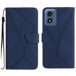 Custodia per telefono in pelle goffrata con cuciture, For Motorola Moto G34 5G, For Motorola Moto G Play 4G 2024, For Motorola Moto G Play 5G 2024, For Motorola Moto G Power 5G 2024