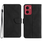 Custodia per telefono in pelle goffrata con cuciture, For Motorola Moto G Stylus 5G 2025, For Motorola Moto G05, For Motorola Moto G15, For Motorola Moto G 5G 2025