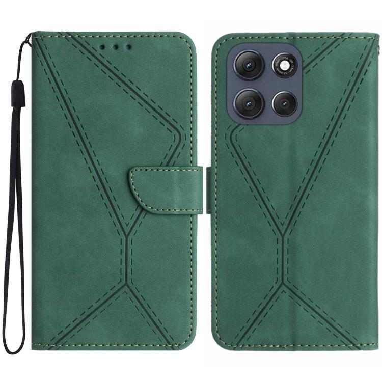 Custodia per telefono in pelle goffrata con cuciture, For Motorola Moto G86 5G, For Motorola Moto G56 5G, For Motorola Edge 60 Pro, For Motorola Edge 60 5G