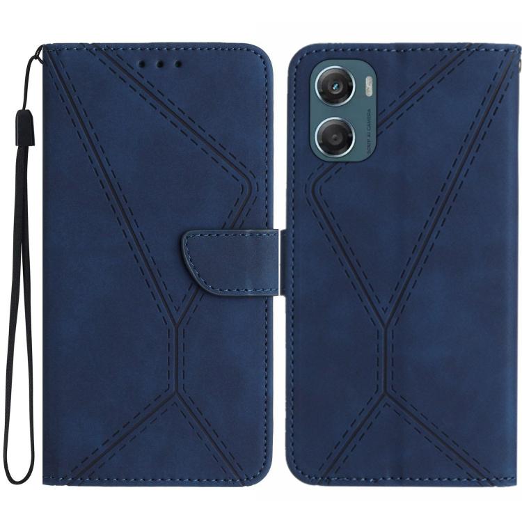 Custodia per telefono in pelle goffrata con cuciture, For Motorola Moto G67 Power 5G, For Motorola Edge 70 5G Global, For Motorola Edge 60 Neo 5G, For Motorola Moto G06 4G