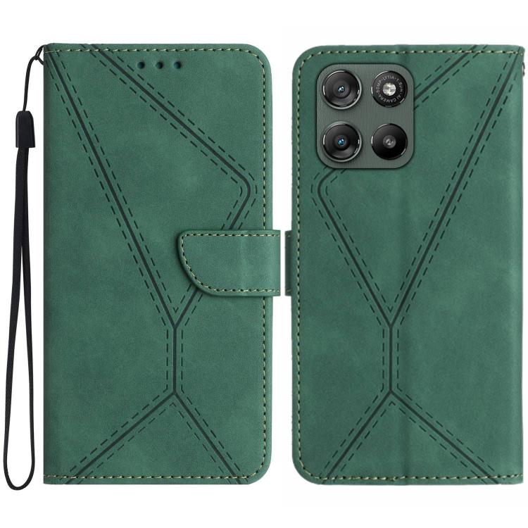 Custodia per telefono in pelle goffrata con cuciture, For Motorola Moto G67 Power 5G, For Motorola Edge 70 5G Global, For Motorola Edge 60 Neo 5G, For Motorola Moto G06 4G
