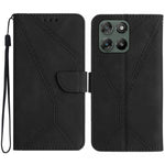 Custodia per telefono in pelle goffrata con cuciture, For Motorola Moto G67 Power 5G, For Motorola Edge 70 5G Global, For Motorola Edge 60 Neo 5G, For Motorola Moto G06 4G