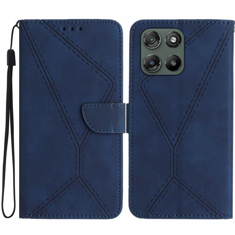 Custodia per telefono in pelle goffrata con cuciture, For Motorola Moto G67 Power 5G, For Motorola Edge 70 5G Global, For Motorola Edge 60 Neo 5G, For Motorola Moto G06 4G