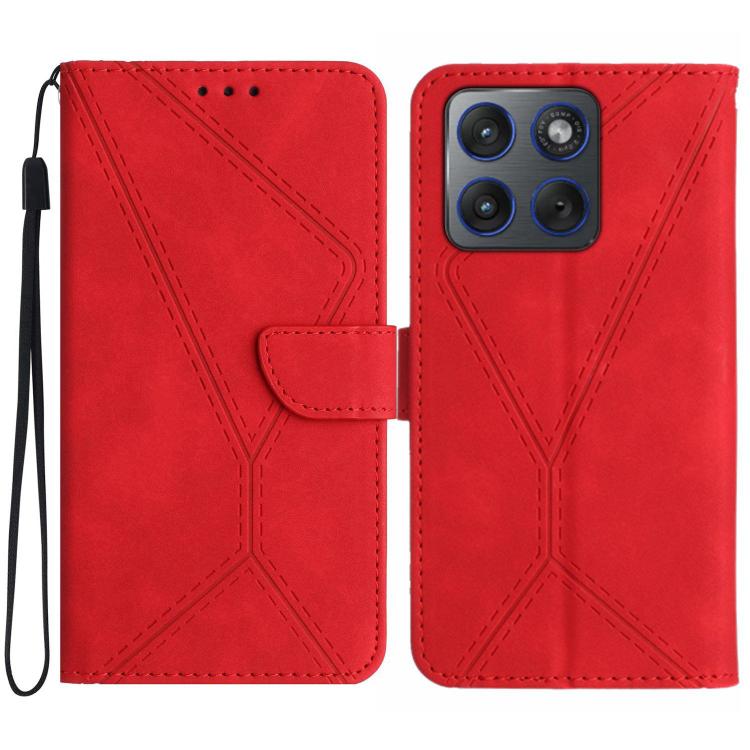 Custodia per telefono in pelle goffrata con cuciture, For Motorola Moto G67 Power 5G, For Motorola Edge 70 5G Global, For Motorola Edge 60 Neo 5G, For Motorola Moto G06 4G